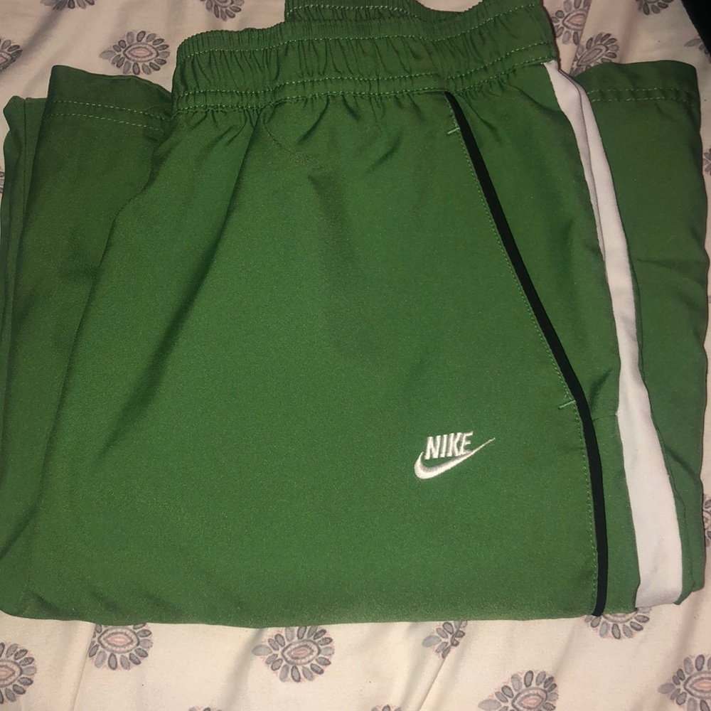 Green Nike sweats